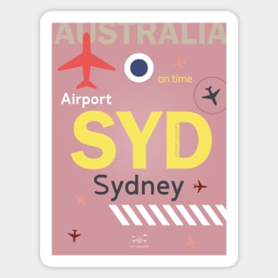 SYD SYDNEY airport code Sticker